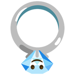 upside-down face and ring