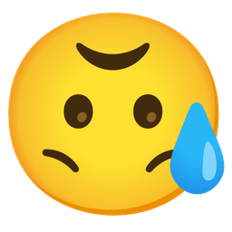 upside-down face and sad but relieved face