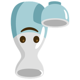 upside-down face and sake