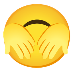 upside-down face and see-no-evil monkey