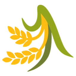 upside-down face and sheaf of rice