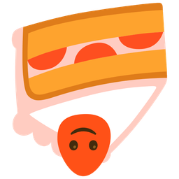 upside-down face and shortcake