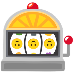 upside-down face and slot machine