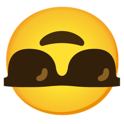 upside-down face and smiling face with sunglasses