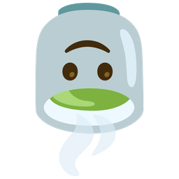 upside-down face and teacup without handle