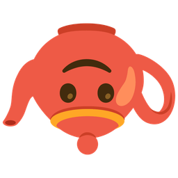 upside-down face and teapot