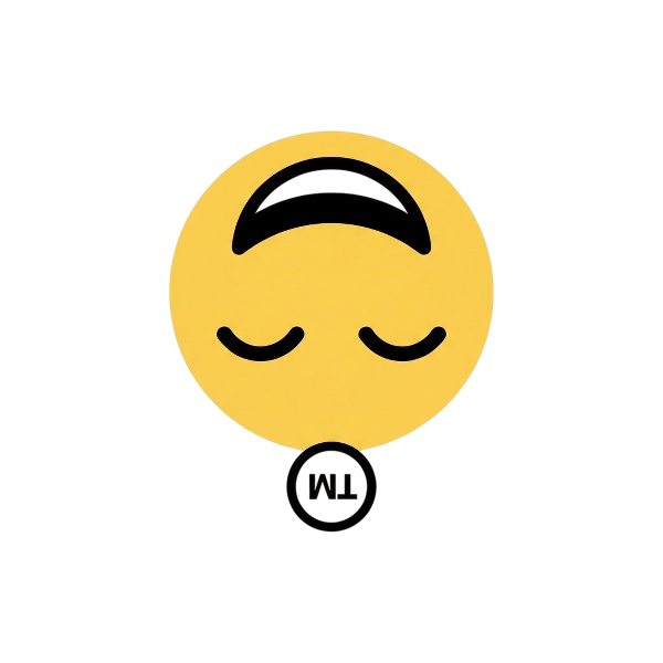 Upside-down face and Trade mark