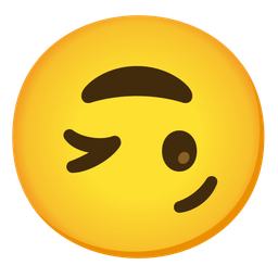 Upside-down face and Winking face