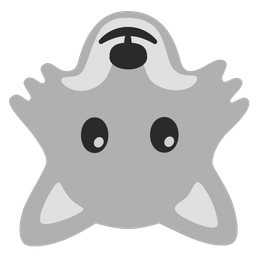 upside-down face and wolf