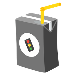 vertical traffic light and beverage box