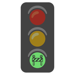 vertical traffic light and construction