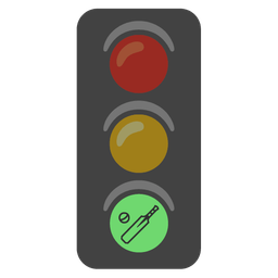 vertical traffic light and cricket game