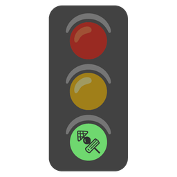vertical traffic light and oden