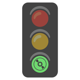 vertical traffic light and optical disk