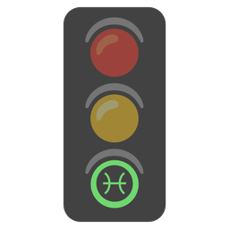 vertical traffic light and Pisces