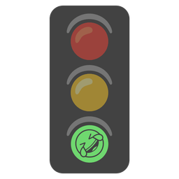 Vertical traffic light and Rolling on the floor laughing
