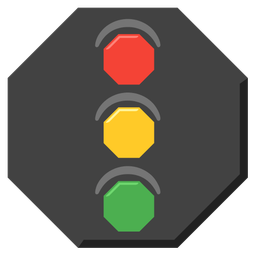 vertical traffic light and stop sign