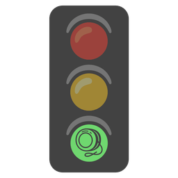 vertical traffic light and yo-yo