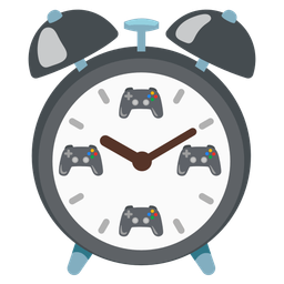 video game and alarm clock