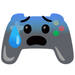 video game and anxious face with sweat