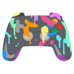 video game and artist palette