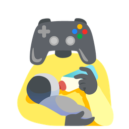 video game and baby bottle