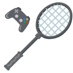 video game and badminton