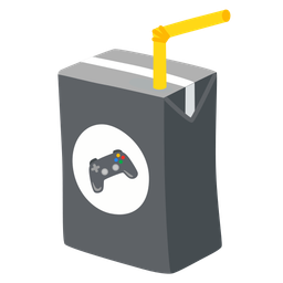 video game and beverage box