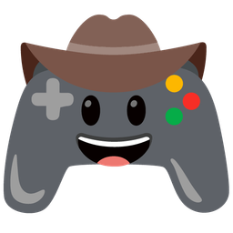 video game and cowboy hat face