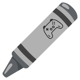 video game and crayon