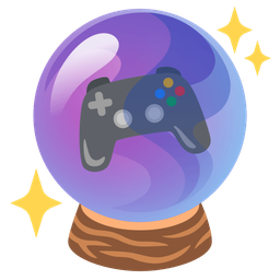 video game and crystal ball