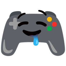 video game and drooling face