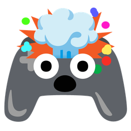 video game and exploding head