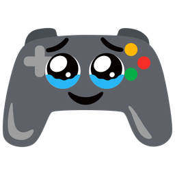 video game and face holding back tears