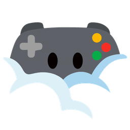 video game and face in clouds