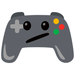 video game and face with diagonal mouth