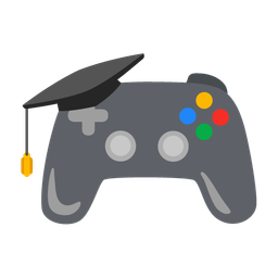 video game and graduation cap