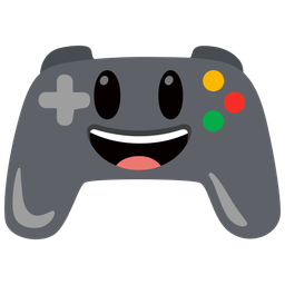 Video game and Grinning face with big eyes