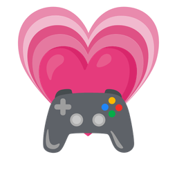 video game and growing heart