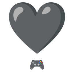 video game and heart exclamation