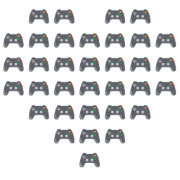 video game and heart suit