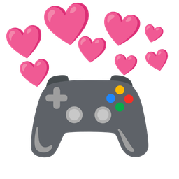 video game and heart with arrow