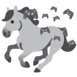 video game and horse