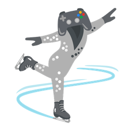 video game and ice skate