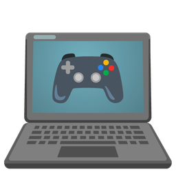 video game and laptop