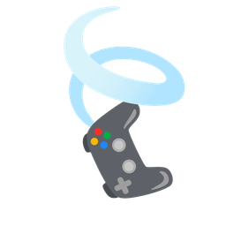 video game and leaf fluttering in wind