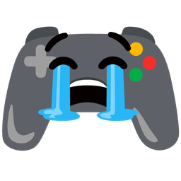 video game and loudly crying face