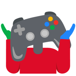 video game and person shrugging