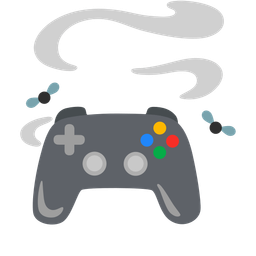 video game and pile of poo