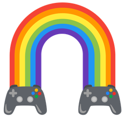 video game and rainbow
